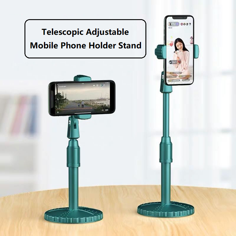 Telescopic Adjustable Phone Stand Bluetooth Camera Controller Button Live Broadcast Desktop Phone Holder Tripod Bracket