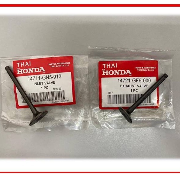 Original Honda Valve SET In Ex EX5/ Dream (INTAKE & EXHAUST VALVE