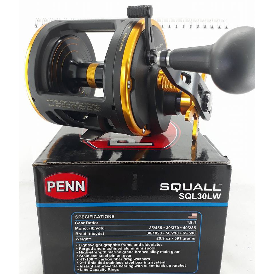 Buy PENN Squall 15LW Level Wind Reel online at