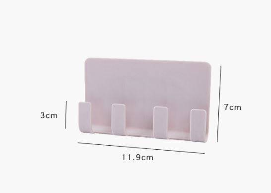 Phone Charger Wall Holder Hook Socket Strong Sticky Adhesive Cell Phones Stand Rack
