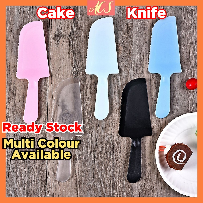 Plastic Cake Knife READY STOCK Disposable Cake Knife Kek Pisau Spade