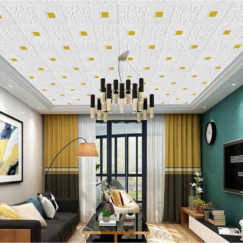 P 70 x 70 CM 3D Wallpaper Waterproof Ceiling Wall Decorated Bedroom Stereo  Affixed Dinding 1 Pcs 1336 | Shopee Malaysia
