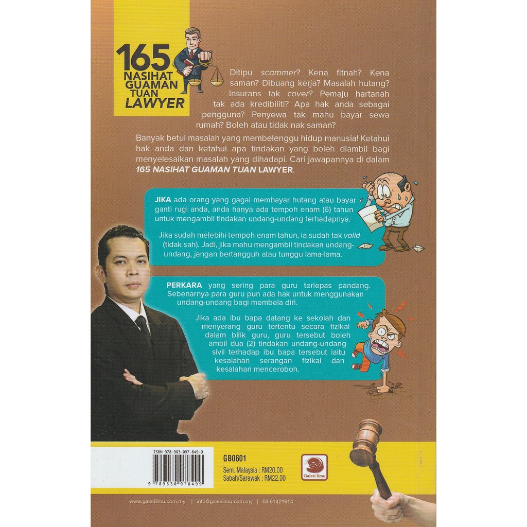 165 Nasihat Guaman Tuan Lawyer Oleh Amar Shopee Malaysia