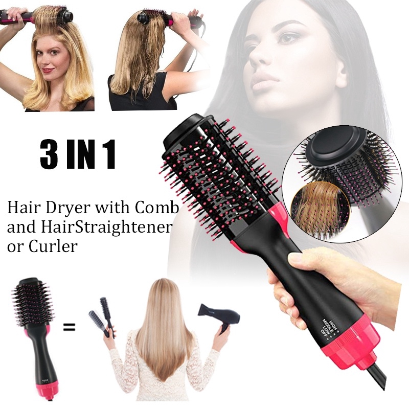 3 in 1 hair dryer comb