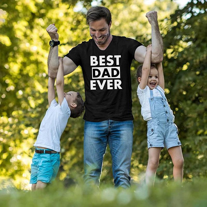 Best Dad Ever t-shirt / Father Day 100% Cotton tee / Sports wear Men'S T-Shirt Best Dad Gift For Father Fathers Day