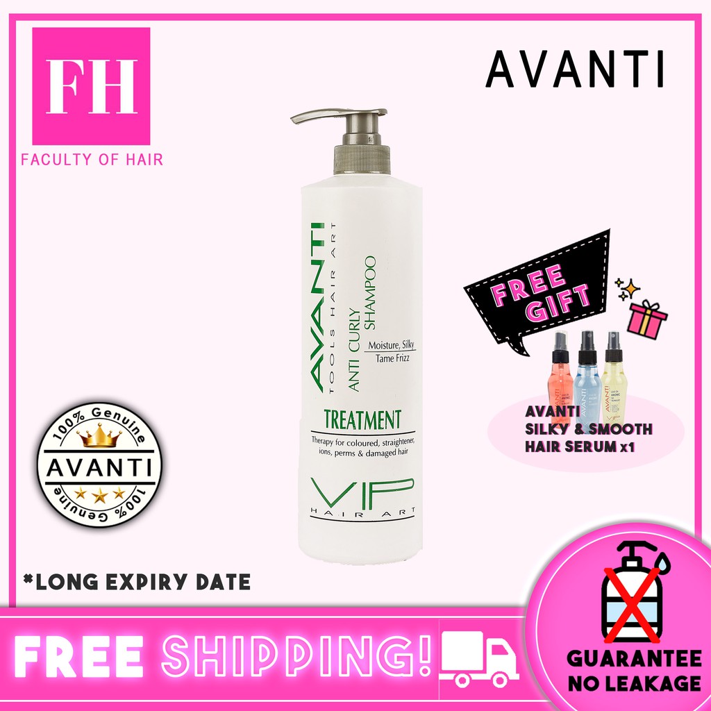 Avanti Anti Curly Shampoo Treatment For Colored Straightener