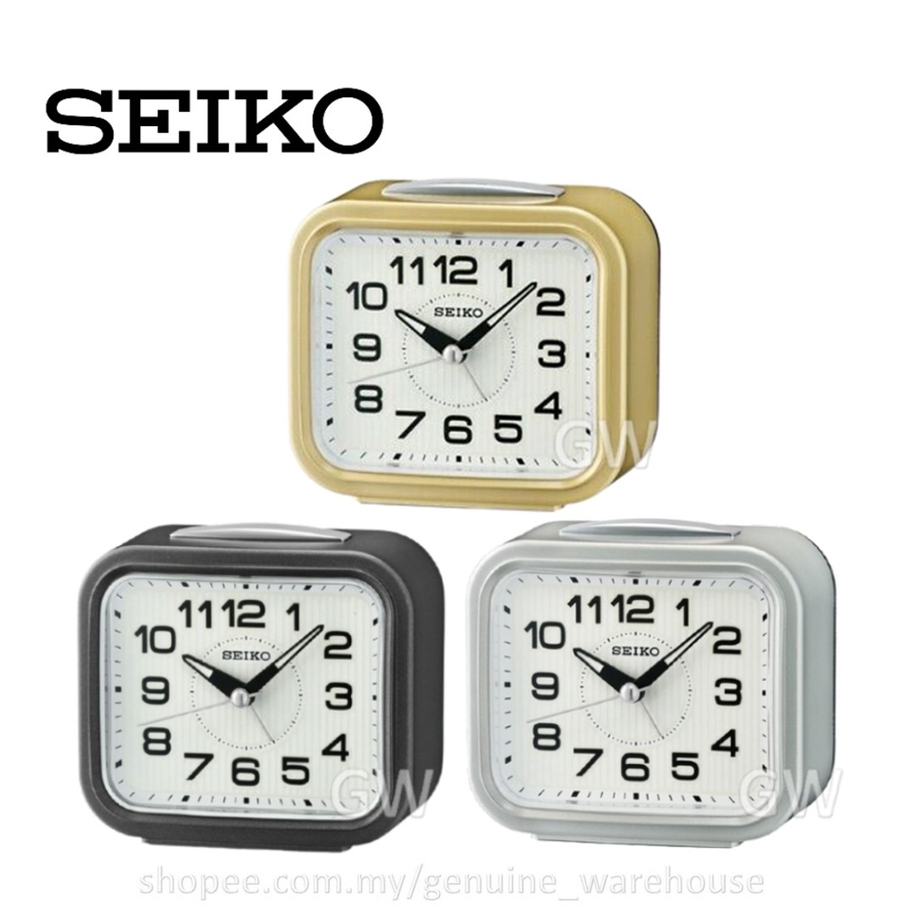 100 ORIGINAL SEIKO Lumibrite Desk Table Bell Alarm Clock QHK050