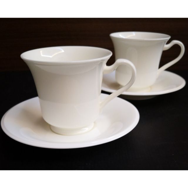 Noritake 2 Sets Made in Japan Noritake High Quality Plain White Bone