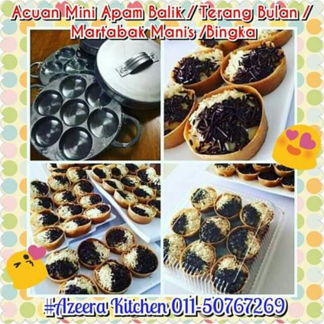 Hot Item Acuan Mini Apam Balik Kuih Cara Bingka Shopee Malaysia