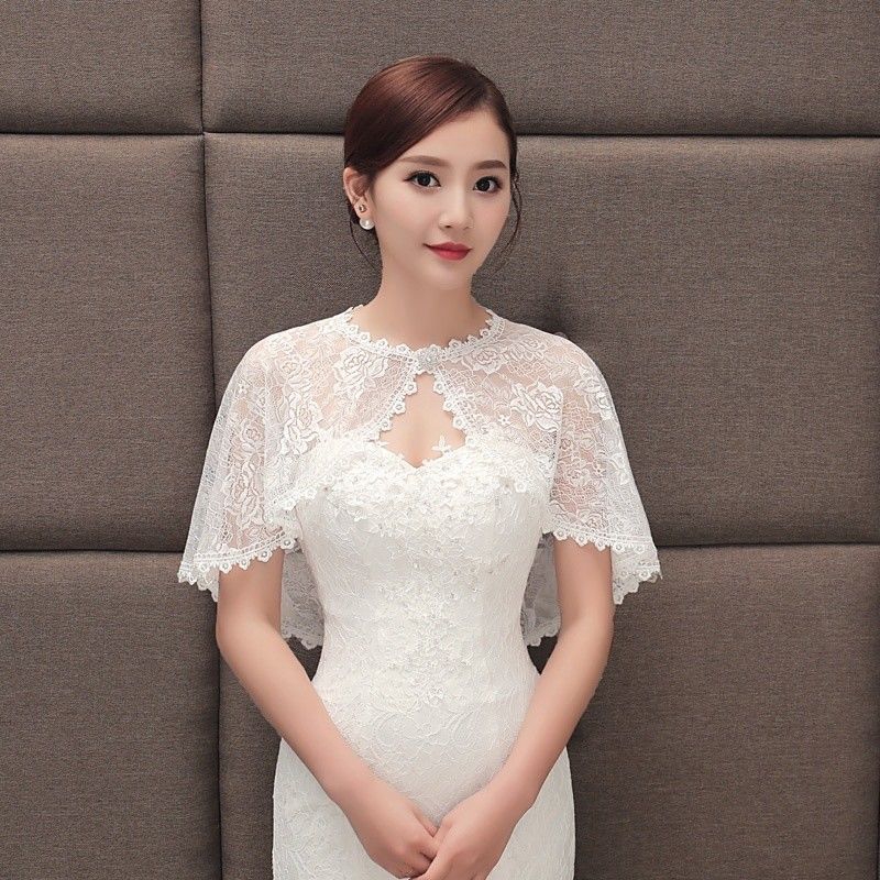Bridal Lace Shrug Bolero Capes Tops Shawl Capelet Tippet Tutu Tulle Wedding Chic