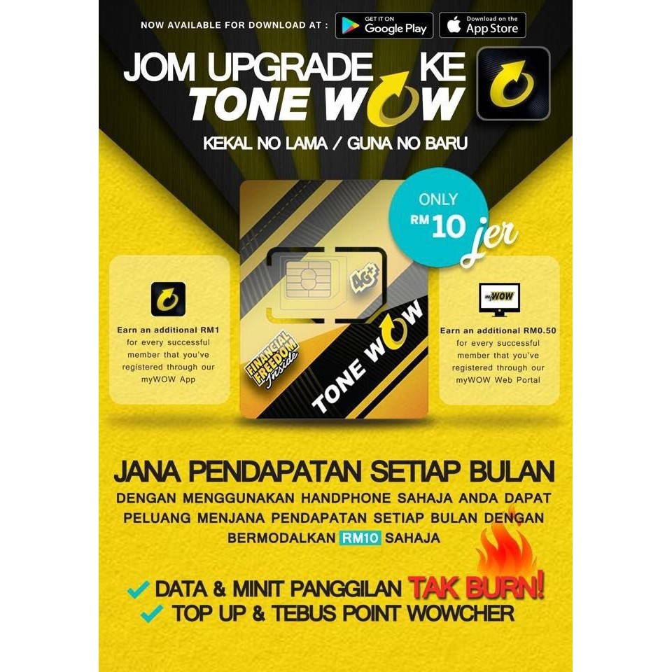 Pasif Income Simkad Tone Wow Shopee Malaysia