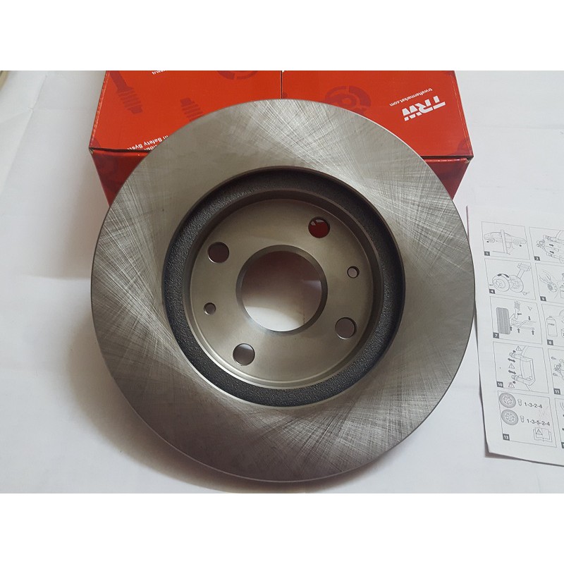 Trw Front Brake Disc Rotor For Perodua Myvi 1 0 1 3 2005 2010 Daihatsu Move L9 1 Pair Sepasang Shopee Malaysia