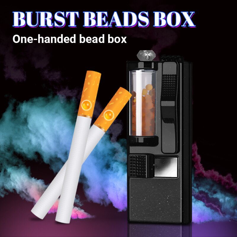 Steel push bead box 100pcs fruit mint flavor cigarette capsules