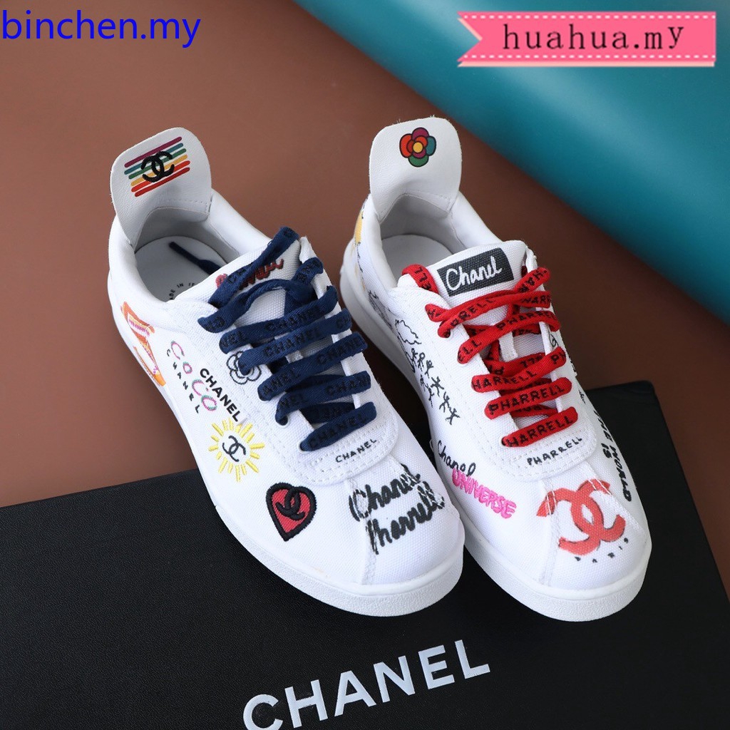 chanel x pharrell graffiti sneakers