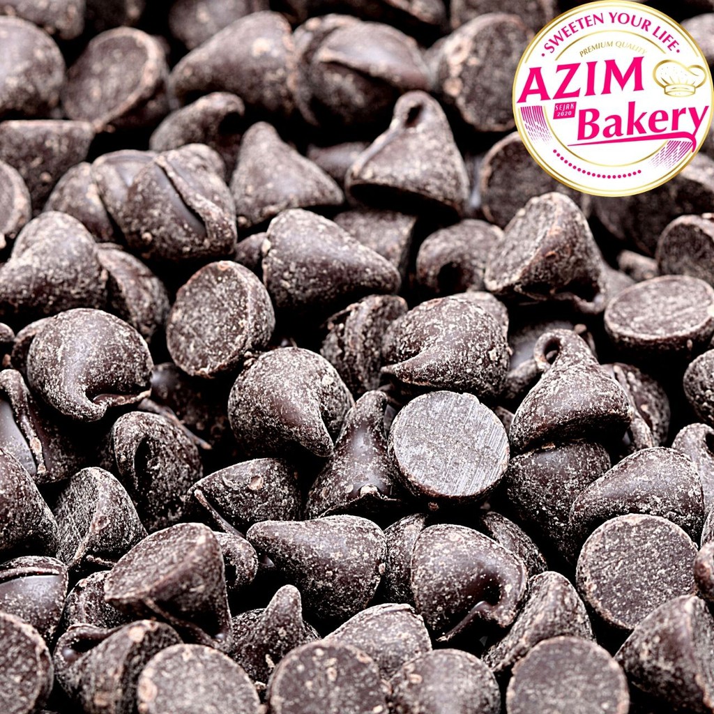 LECKER DARK CHOCOLATE CHIPS 1KG 500G 250G DARK CHOCOLATE COKLAT