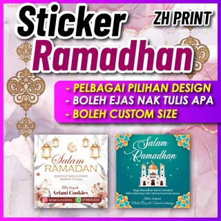 Sticker Ramadan | Stiker Salam Ramadhan | Sticker Doorgift | Sticker ...