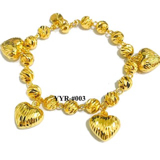 Emas Bangkok 001 Gelang  Tangan Gantung Love  Tali  Jam 