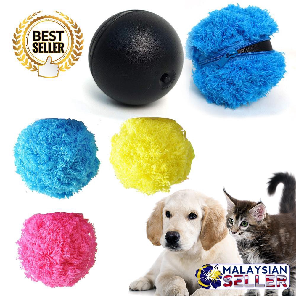 furry ball dog toy