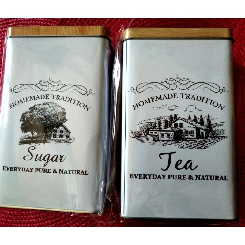 vintage English style Tea & Sugar