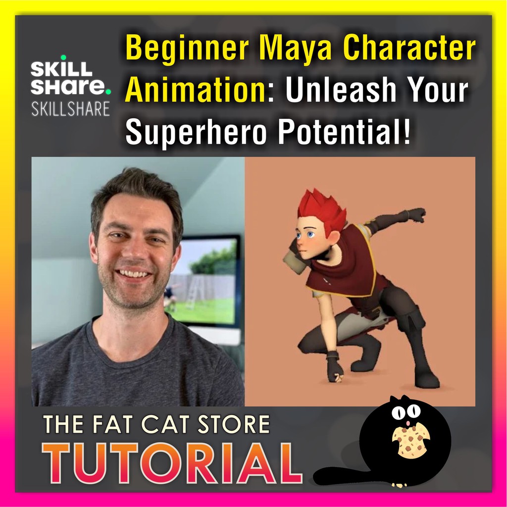 FULL TUTORIAL] 💻⌨📁SKILLSHARE- BEGINNER MAYA CHARACTER ANIMATION: UNLEASH  YOUR SUPERHERO POTENTIAL! 💻⌨📁 | Shopee Malaysia