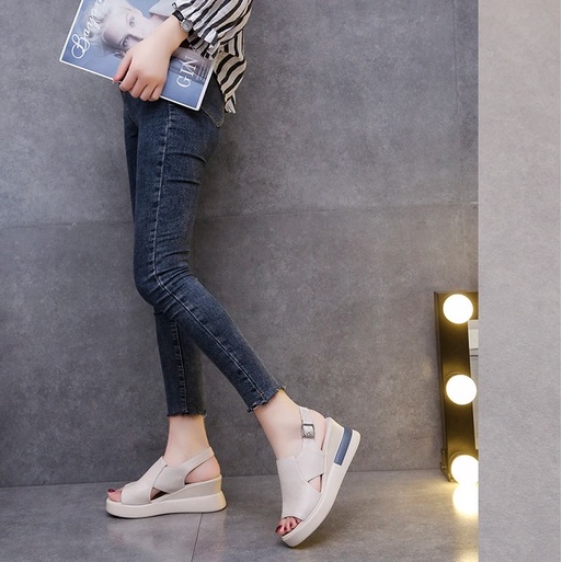 Purpose Reliable Fashion Platform Wedge Sandals Outdoor Peep Toe Sandal Ladies Quality Multi - Image 4