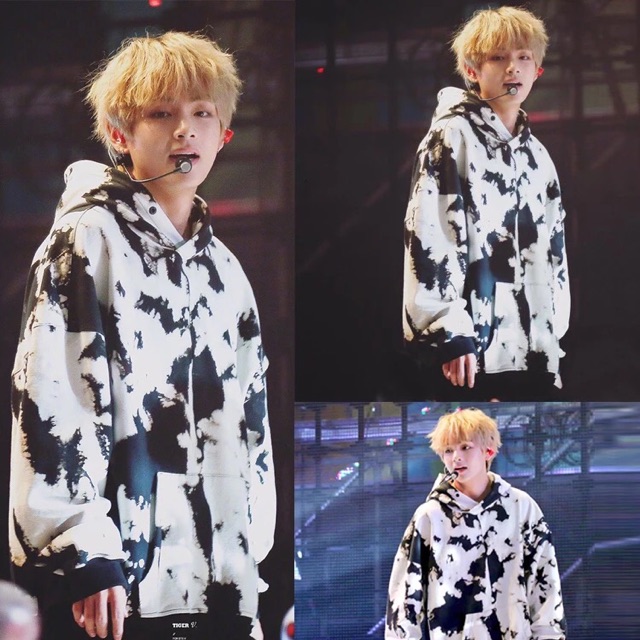 cow print hoodie