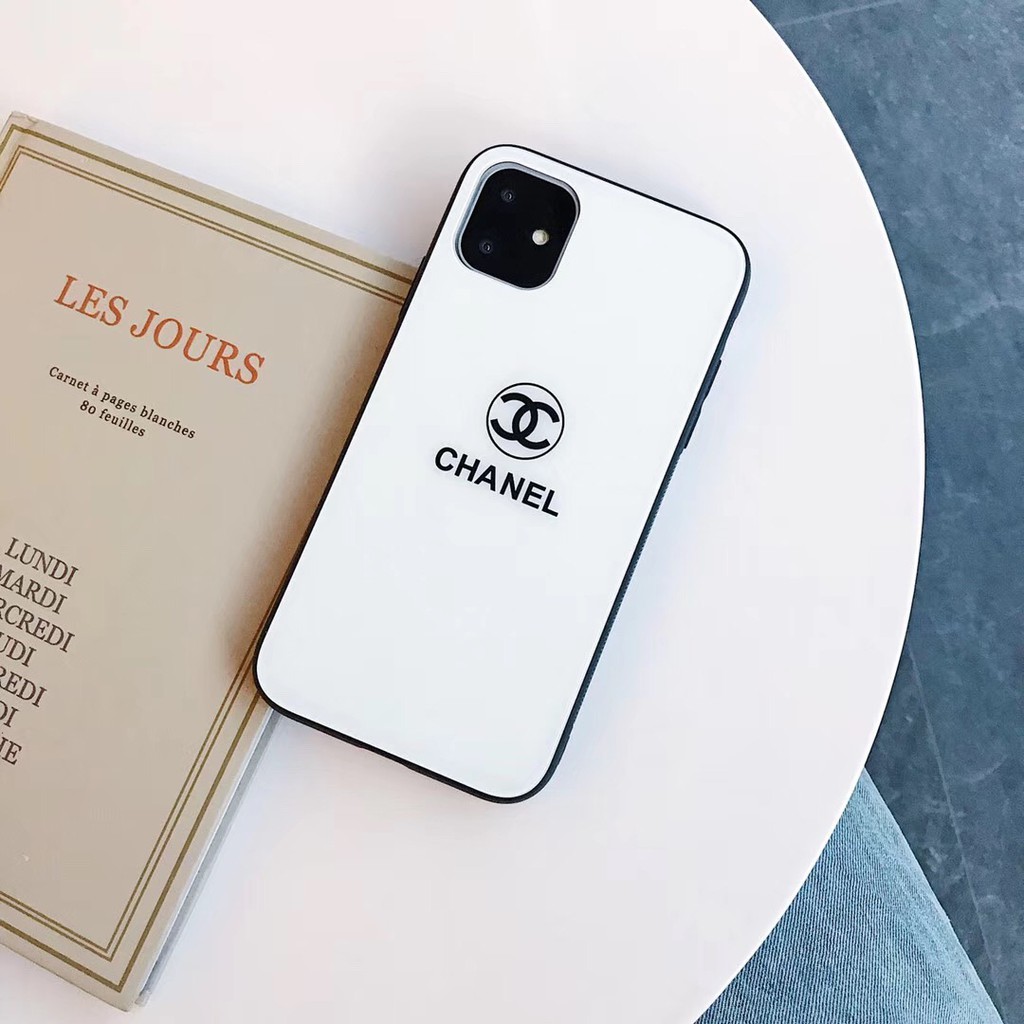 Chanel Iphone 11 11 Pro Xs Max Xr 8 Plus Tempered Glass Hard Case Shopee Malaysia