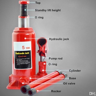 Heavy Duty Ton Hydraulic Bottle Jack Lifting Stand Emergency Vehicle ...