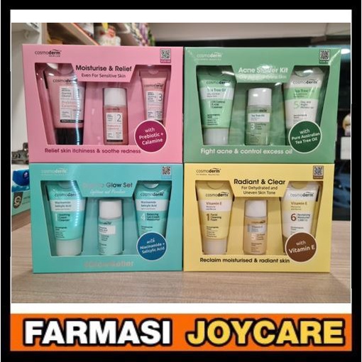 Cosmoderm Skincare SetNiacinamide (Glow)/Prebiotic+Calamine (Moisture