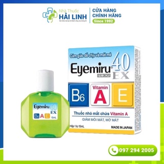 Eye Drops, Eye Care EYEMIRU 40 Ex - Gift - Imported from Japan 15ml bottle Helps to relieve dry, tired eyes