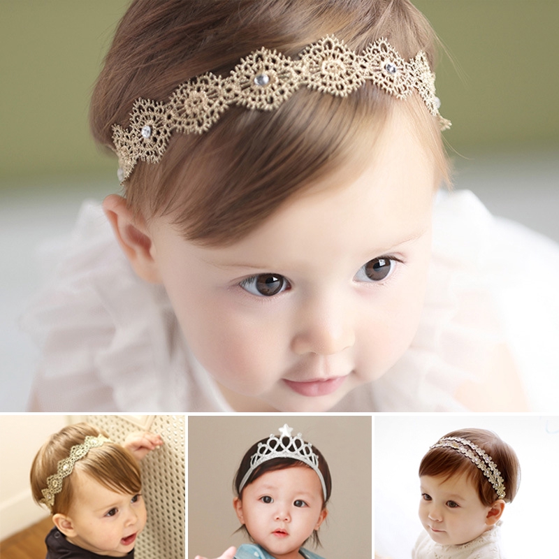 Lace Baby Headband Crown Flower Baby Girl Headbands Infant Hair