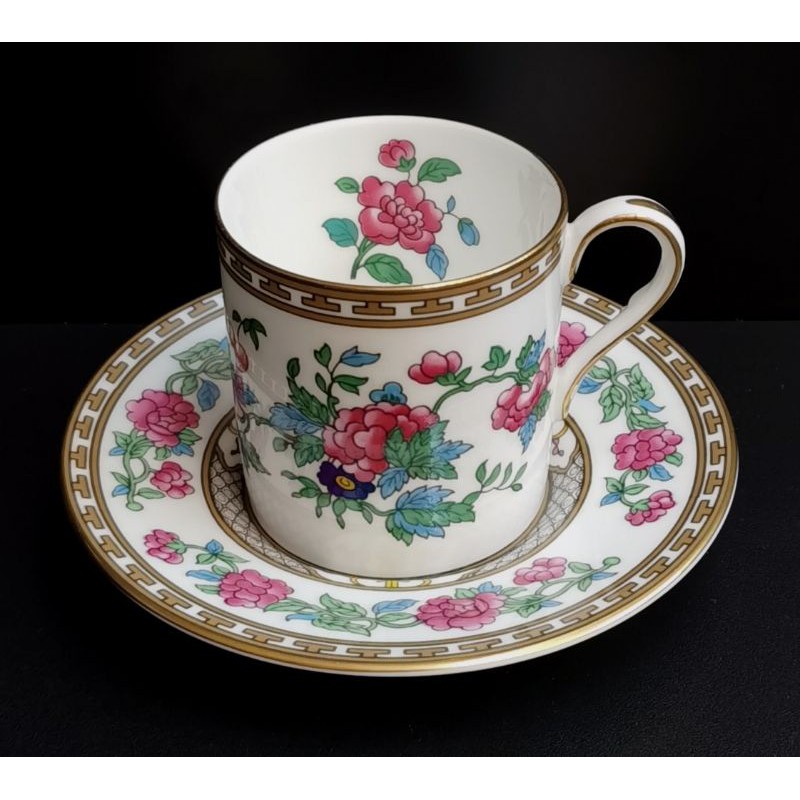 Aynsley 🇬🇧 Made in England Indian Tree Bone China Demitasse Cup & Saucer  | Shopee Malaysia