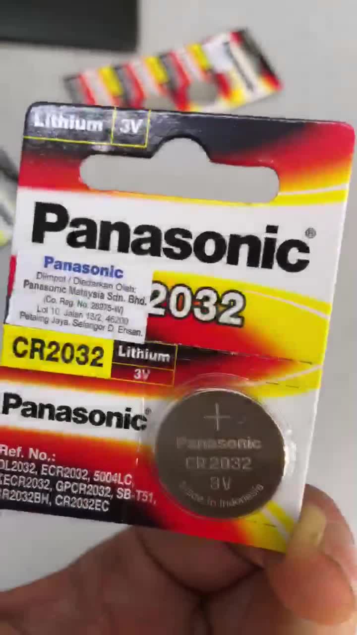 Original Panasonic CR2032 Lithium Battery 3V CR2032/5BE Shopee Malaysia