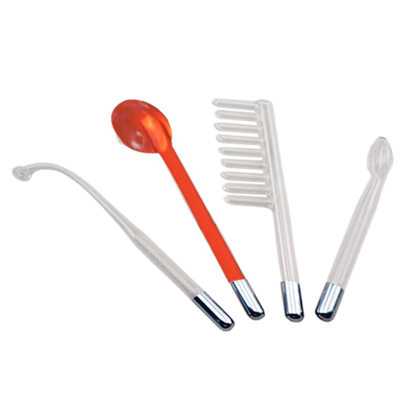 4 Pcs High Frequency Beauty Machine Glass Tube Facial 