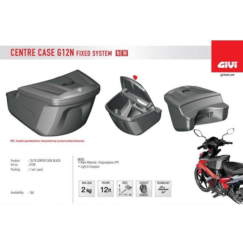 100 Original Givi Centre Box Bakul Lock Depan G12n Bracket