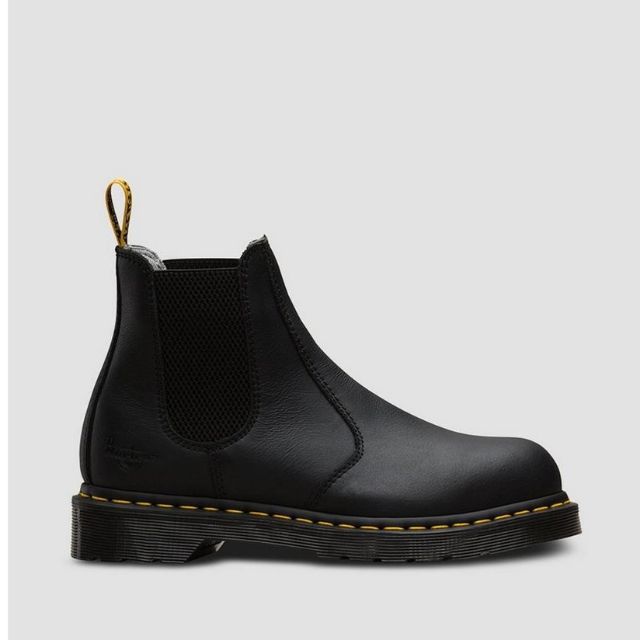 dr martens arbor steel toe black