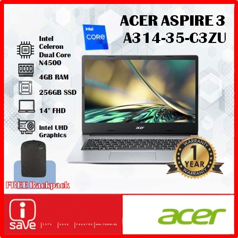 ACER ASPIRE 3 A314-35-C3ZU 14