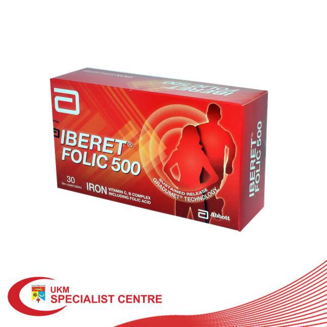 Iberet Folic 500 Filmtab 30 S Box Shopee Malaysia