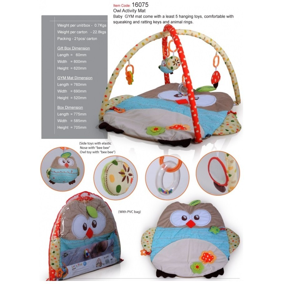 owl activity mat