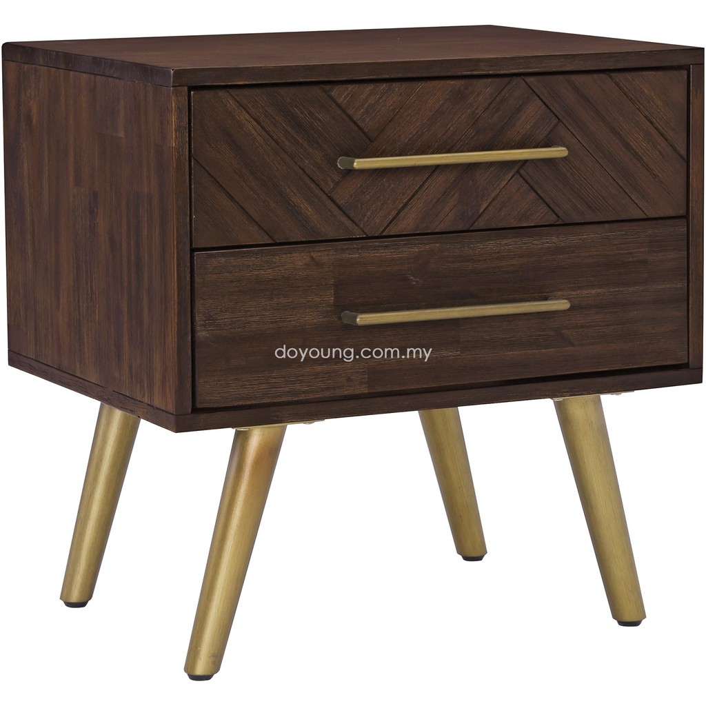 Doyoung Sivan 60cm Acacia Wood Nightstand Free Shipping To West Malaysia Shopee Malaysia