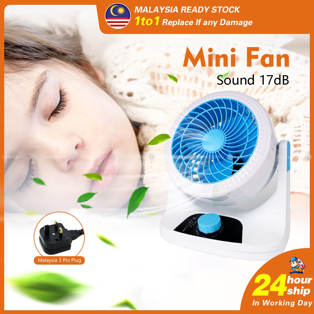kipas mini kecil murah meja elektrik portable air circulation small table fan electric 3Level Wind Speed Silent desk fan