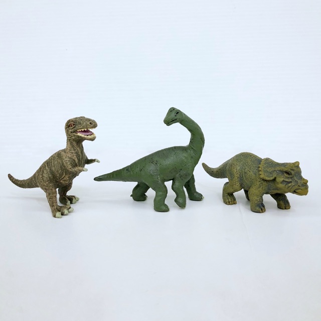 Baby T. Rex, Brachiosaurus & Triceratops Figurines - Collecta | Shopee ...