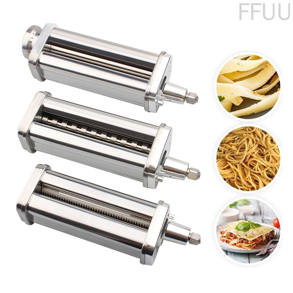 [FF86]Pasta Maker Stainless Steel Spaghetti Roller Vertical Type Mixer Attachment Replacement for KitchenAid, Sheet Type