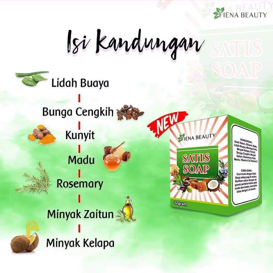 Sabun Muka Satis Soap By Fiena Beauty READY STOK(packaging baru ...