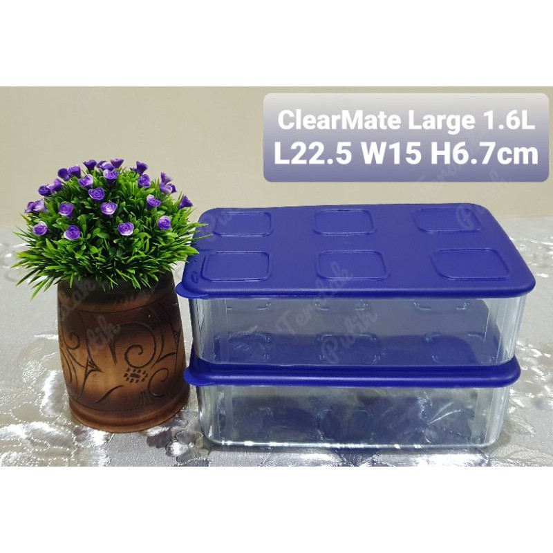 READY STOCK - TUPPERWARE - FRESH N' CLEAR - CLEARMATE LARGE II 1.6L - 1 unit