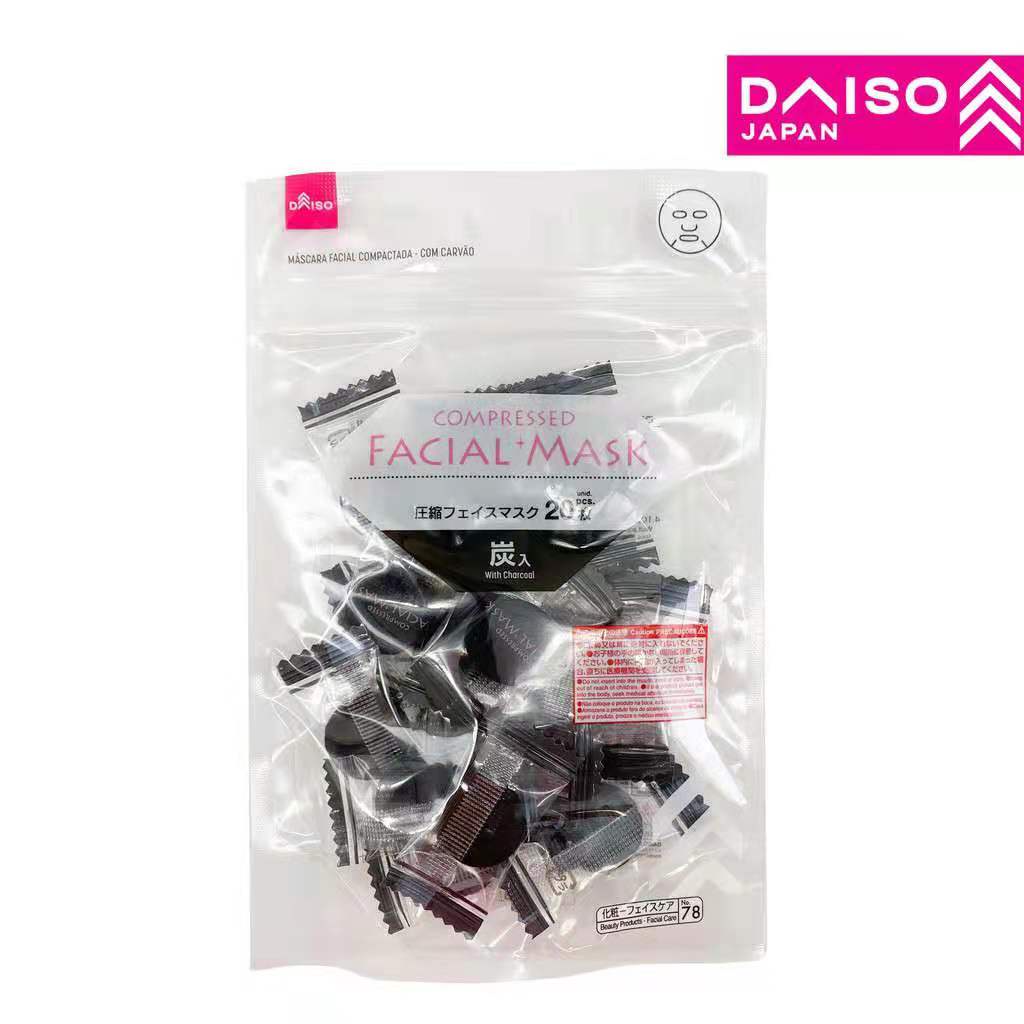 DAISO Compressed Charcoal Facial Mask DAISO Compressed Mascara Facial