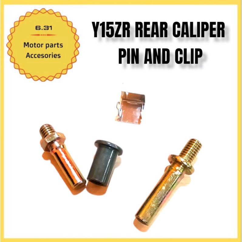 YAMAHA HONDA REAR CALIPER BRACKET BOLT PIN AND CLIP Y15ZR LC135 5S