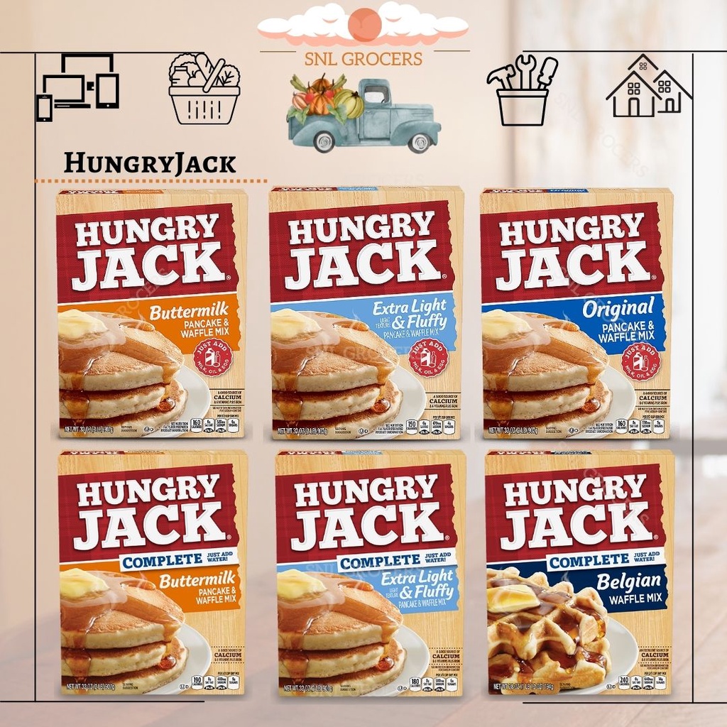 [USA] Hungry Jack Pancake & Waffle Mix (Original / Buttermilk / Light ...