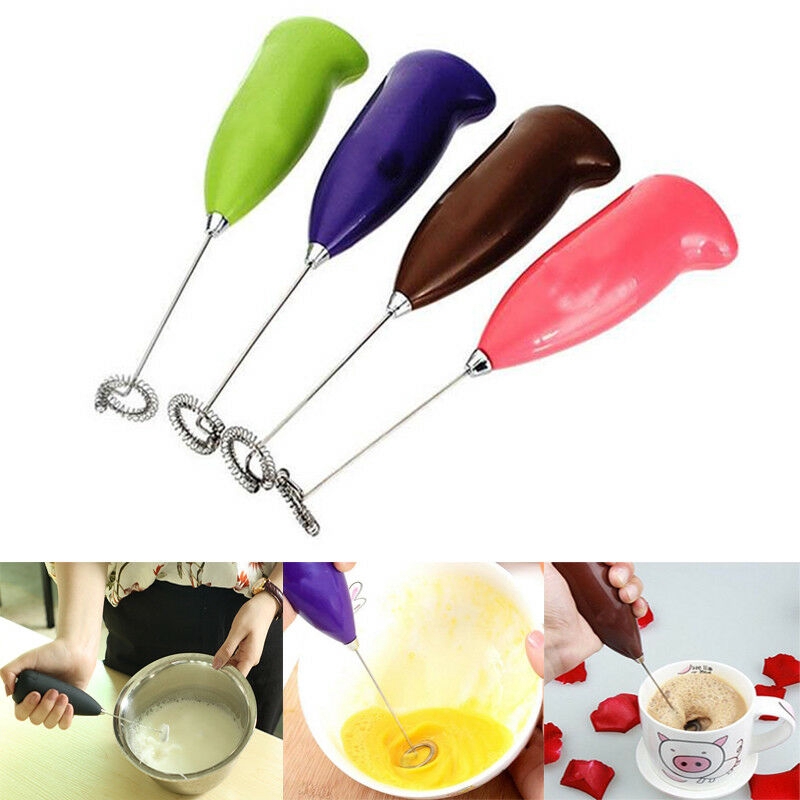 Electric Milk Frother Drink Foamer Whisk Mixer Stirrer Coffee Eggbeater Kitchen