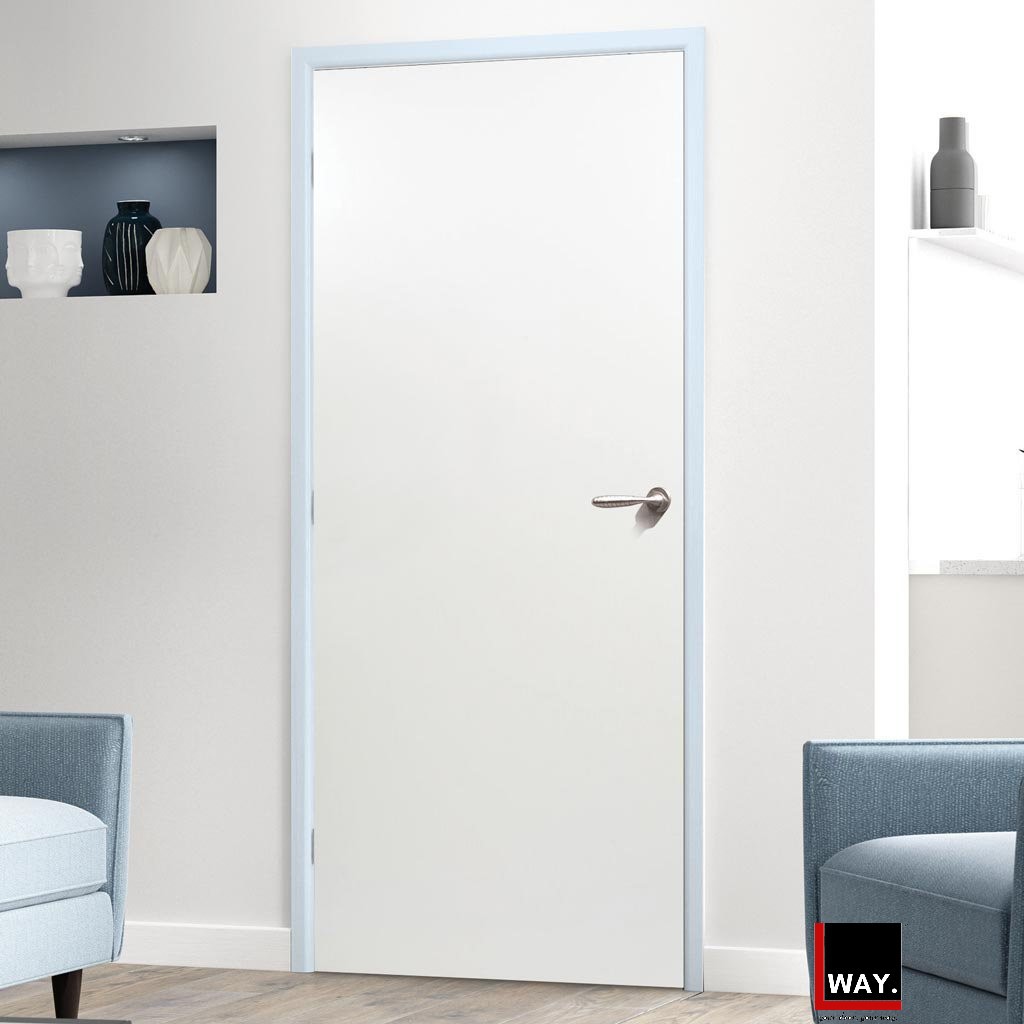 White Blank Flush  Door High Solid Wooden Door Pintu  